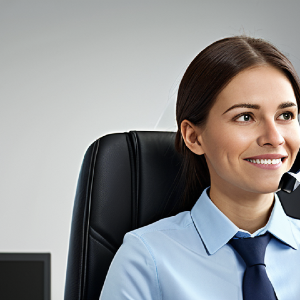 Empathetic Customer Service Representative**

"A friendly customer service representative in a modern office setting, actively listening to a customer on the phone, fully clothed in professional business attire, safe for work, perfect anatomy, natural proportions, professional photo, showing empathy, appropriate content, family-friendly."

**