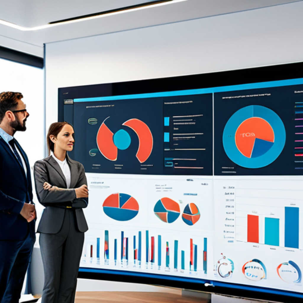 Data-Driven Decision Making**

"A modern office environment, showcasing a diverse team analyzing data visualizations on large screens, fully clothed in professional attire, safe for work, appropriate content, perfect anatomy, natural proportions, professional, data charts, team collaboration, well-lit, family-friendly."

**