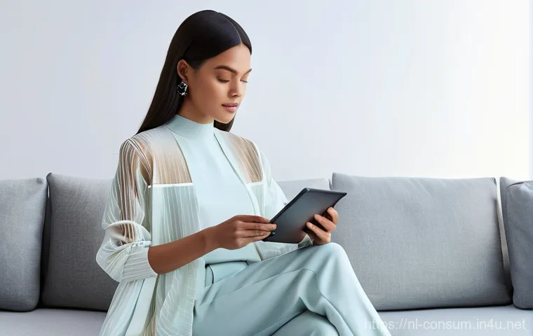 소비자 행동 데이터를 활용한 글로벌 성공 사례 연구와 분석 - **Prompt: "A sleek, minimalist home environment with soft, ambient lighting. A diverse woman in her ...