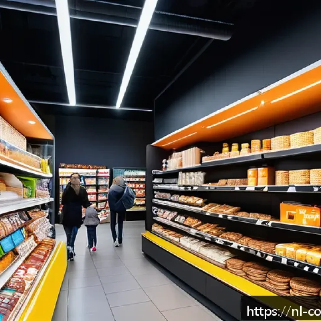 소비자 행동 데이터 활용과 비즈니스 성공 사례 - A modern Dutch retail store interior showcasing personalized shopping experiences through digital di...